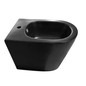 Zoom Bidet a pavimento YJ-1380FMB nero opaco smaltato 36.5x56x40 cm.