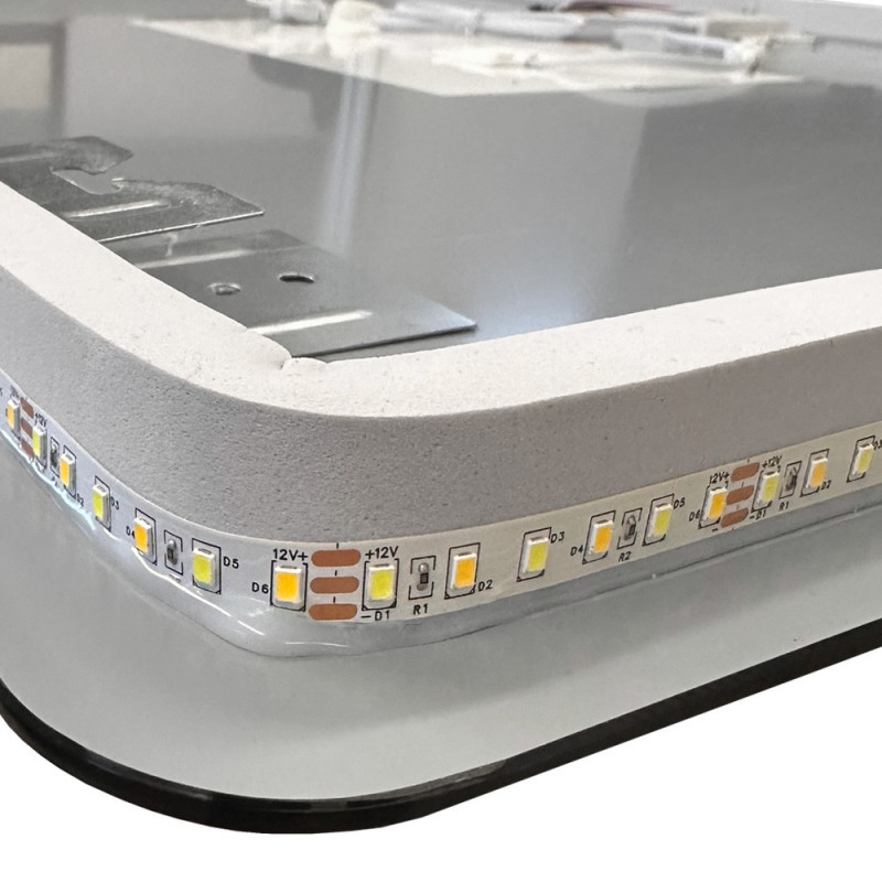Specchio smart rettangolare YJ-70100A con retroilluminazione 70x100 cm.