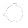 Specchio smart rotondo YJ-80A diametro 80 cm.