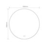 Specchio smart rotondo YJ-110A diametro 110 cm.
