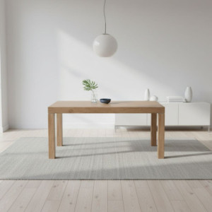 Zoom Tavolo Imab Piana T08 in rovere decapato con 4 allunghe 160x90x74.6 H cm.