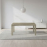 Tavolo Imab Piana T08 in larice grigio con 4 allunghe 160x90x74.6 H cm.