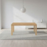 Tavolo Imab Piana T07 in rovere mielato con 2 allunghe 160x90x74.6 H cm.