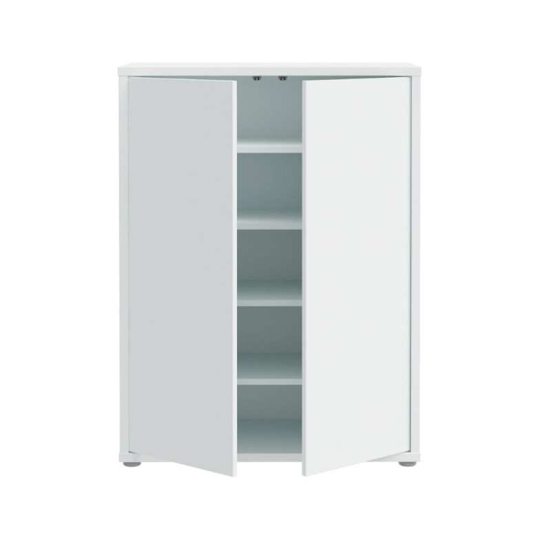 Mobile multiuso Medea 2 ante colore grigio chiaro 74.5x34.9xH 99.1 cm.