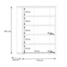 Mobile multiuso Medea 2 ante colore grigio chiaro 74.5x34.9xH 99.1 cm.