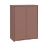 Mobile multiuso Medea 2 ante colore terracotta 74.5x34.9xH 99.1 cm.