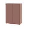 Mobile multiuso Medea 2 ante colore terracotta 74.5x34.9xH 99.1 cm.