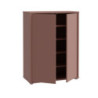 Mobile multiuso Medea 2 ante colore terracotta 74.5x34.9xH 99.1 cm.