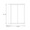 Mobile multiuso Medea 2 ante colore terracotta 74.5x34.9xH 99.1 cm.