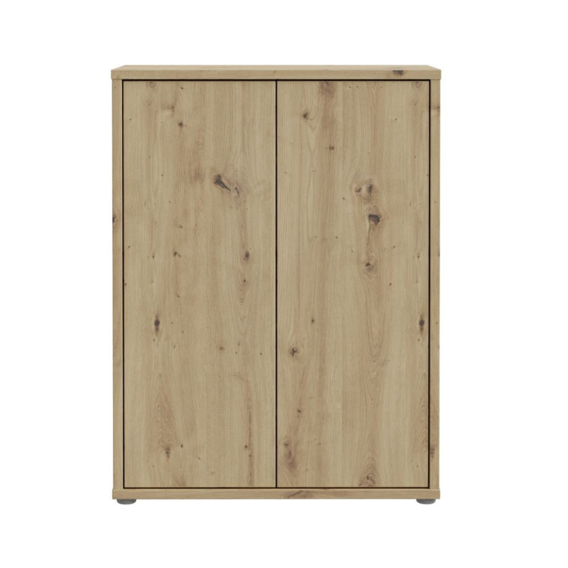Mobile multiuso Medea 2 ante colore rovere 74.5x34.9xH 99.1 cm.