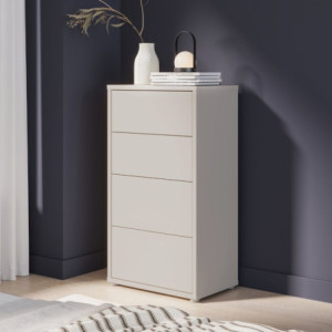 Zoom Cassettiera Medea 4 cassetti in colore cashmere 54.8x34.9xH 99.1cm.