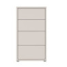 Cassettiera Medea 4 cassetti in colore cashmere 54.8x34.9xH 99.1cm.