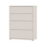 Cassettiera Medea 4 cassetti in colore cashmere 74.5x34.9xH99.1 cm.