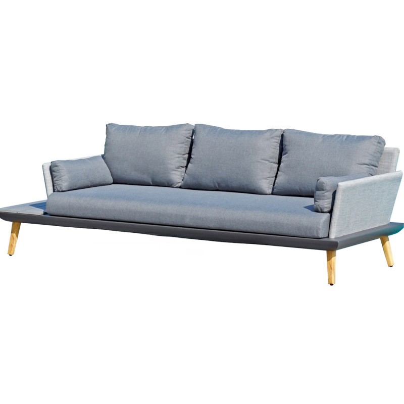 Set salotto Houston in alluminio da giardino moderno e resistente