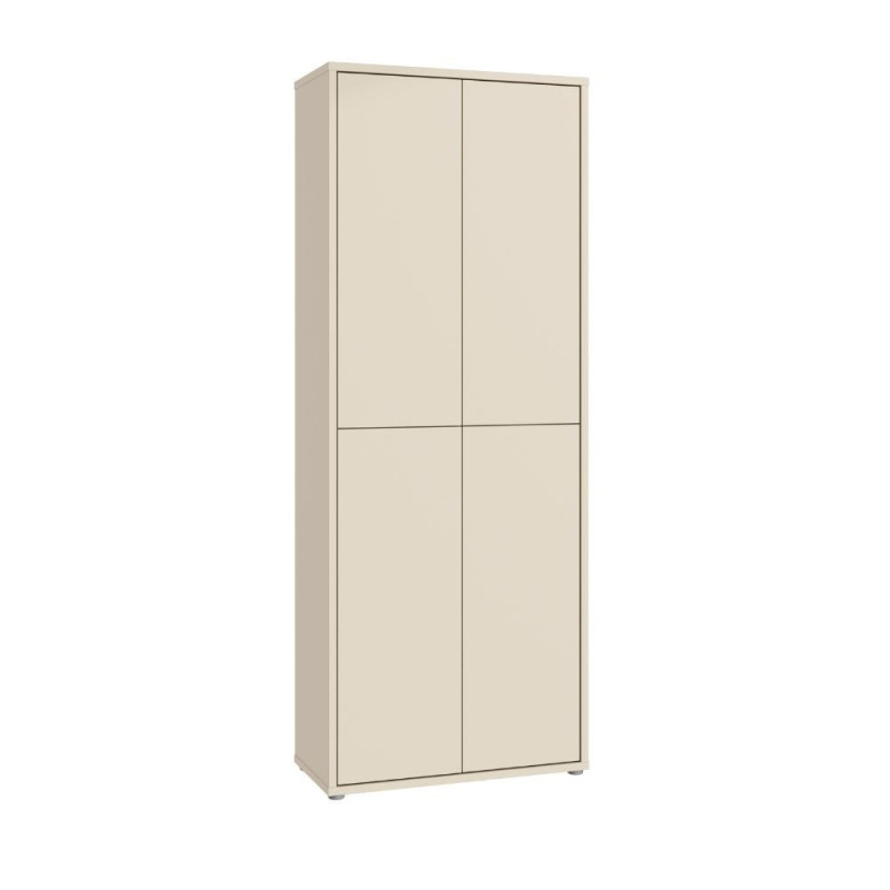 Mobile multiuso Medea 4 ante colore cashmere 74.5x34.9xH 191.9 cm.