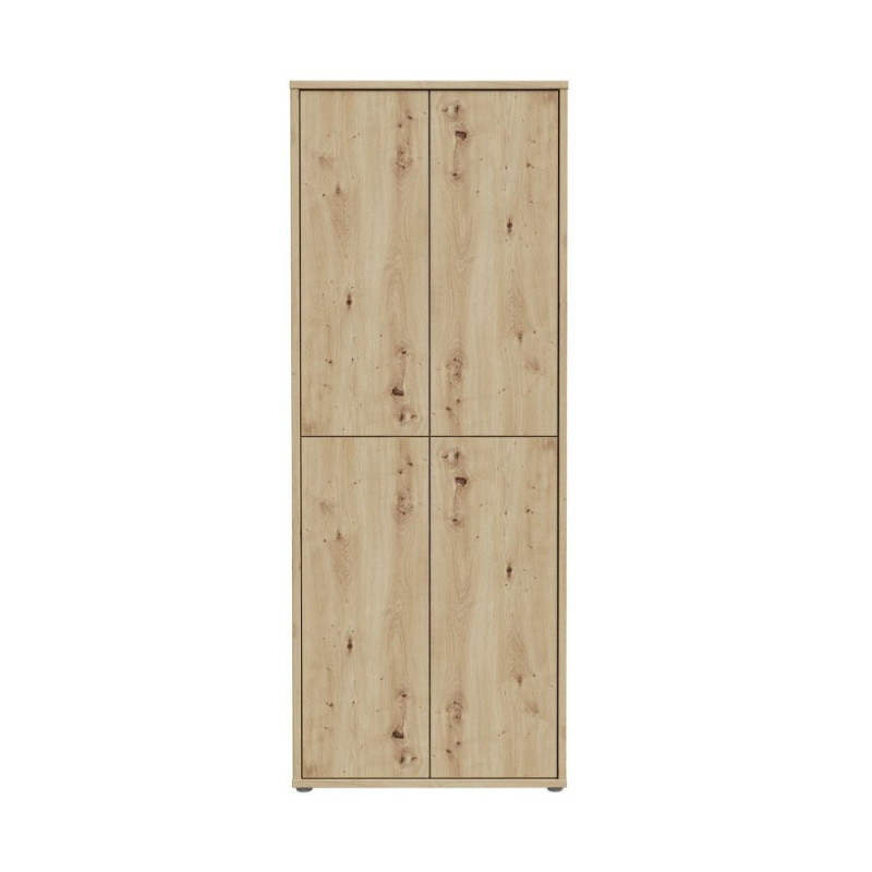 Mobile multiuso Medea 4 ante colore rovere 74.5x34.9xH191.9 cm.