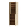 Mobile multiuso Medea 4 ante colore rovere 74.5x34.9xH191.9 cm.