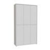Armadio multiuso Medea 6 ante colore grigio chiaro 109.2x34.9xH191.9 cm.