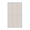 Armadio multiuso Medea 6 ante colore cashmere 109.2x34.9xH191.9 cm.