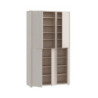 Armadio multiuso Medea 6 ante colore cashmere 109.2x34.9xH191.9 cm.