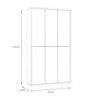 Armadio multiuso Medea 6 ante colore rovere 109.2x34.9xH191.9 cm.