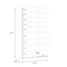 Armadio multiuso Medea 6 ante colore rovere 109.2x34.9xH191.9 cm.