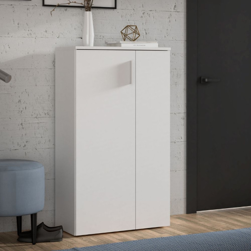 Mobile multiuso Lucio 2 ante H 120cm. colore bianco