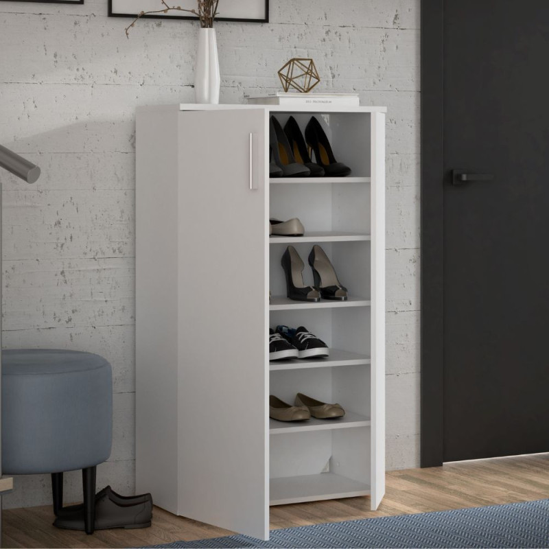 Mobile multiuso Lucio 2 ante H 120cm. colore bianco