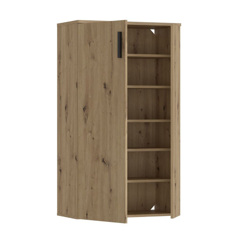 Mobile multiuso Lucio 2 ante H 120cm. colore rovere