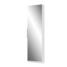 Scarpiera Nyx colore bianco con anta a specchio reversibile