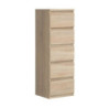 Cassettiera Morgan 5 cassetti 41.8 x 42.2 x H 128 cm. colore rovere