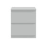 Comodino Morgan 2 cassetti 41.8 x 32.2 x H 49.3 cm. colore grigio chiaro