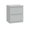 Comodino Morgan 2 cassetti 41.8 x 32.2 x H 49.3 cm. colore grigio chiaro