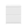 Comodino Morgan 2 cassetti 41.8 x 32.2 x H 49.3 cm. colore bianco