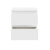 Comodino Morgan 2 cassetti 41.8 x 32.2 x H 49.3 cm. colore bianco