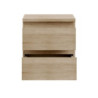 Comodino Morgan 2 cassetti 41.8 x 32.2 x H 49.3 cm. colore rovere