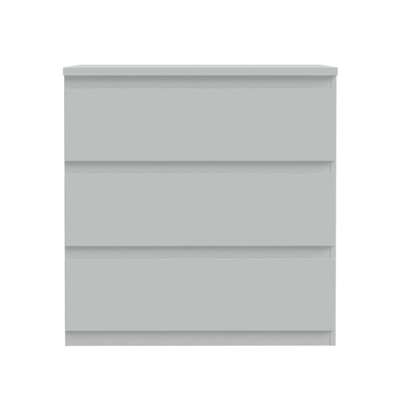 Cassettiera Morgan 3 cassetti 77.2x79.8x42.2 cm. colore grigio chiaro