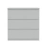 Cassettiera Morgan 3 cassetti 77.2x79.8x42.2 cm. colore grigio chiaro