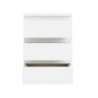 Cassettiera Morgan 3 cassetti 41.8 x H 61.5 x 32.2 cm colore bianco
