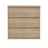 Cassettiera Morgan 3 cassetti 77.2x79.8x42.2 cm. colore rovere