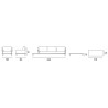 Set salotto Houston in alluminio da giardino moderno e resistente