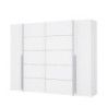 Armadio Callia con 2 ante battenti e 2 ante scorrevoli colore bianco 270.3x61.2xH210.5 cm.