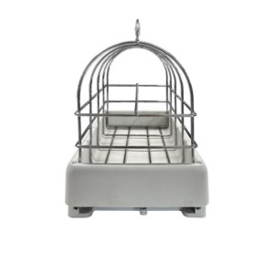 Zoom Portabottiglie con carrello estraibile a 6 posti per dispensa colore grigio