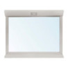 Specchiera Venere con cornice in legno dritta colore avorio