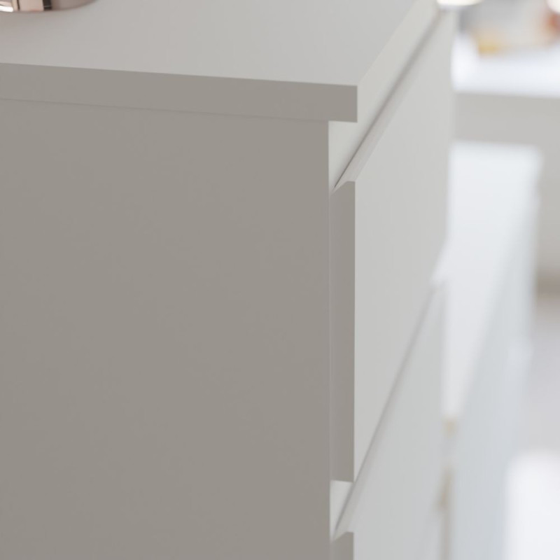 Cassettiera Morgan 3 cassetti 77.2x79.8x42.2 cm. colore bianco