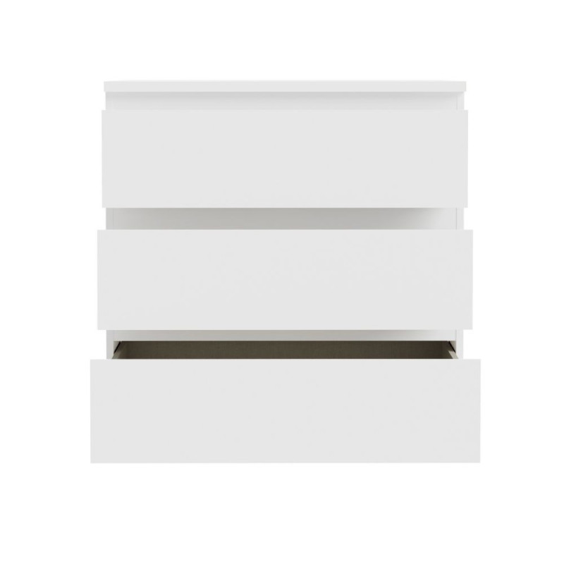 Cassettiera Morgan 3 cassetti 77.2x79.8x42.2 cm. colore bianco