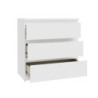 Cassettiera Morgan 3 cassetti 77.2x79.8x42.2 cm. colore bianco