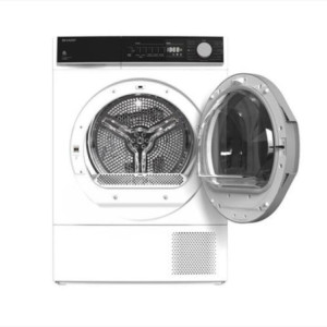 Zoom Asciugatrice Sharp KDNHB0S7GWD 10 kg con pompa di calore bianco classe D