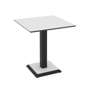 Zoom Tavolo quadrato Carvel in colore bianco frassinato 68x68x75 H cm.