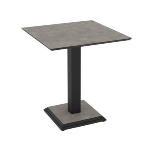 Zoom Tavolo quadrato Carvel in colore cemento 68x68x75 H cm.